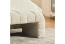 STILVORA Polsterbank Beige Chenille Rillenpolsterung Massivholz Bild 4
