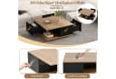 STILVORA Couchtisch mit 3 Schubladen Schwarz Holzoptik Bild 5