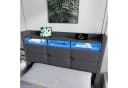 STILVORA Polsterbett Grau mit LED-Beleuchtung und Bettkasten Bild 5