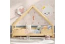 REDOM Kinderbett Jugendbett Kiefernholz mit Rausfallschutz Bild 3