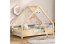 REDOM Kinderbett Jugendbett Kiefernholz mit Rausfallschutz Bild 4