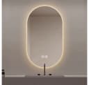 REDOM LED Badspiegel mit Touch-Steuerung und Anti-Beschlag Silber Bild 2