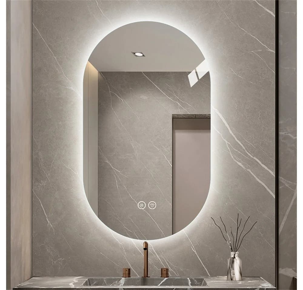 REDOM LED Badspiegel mit Touch-Steuerung und Anti-Beschlag Silber - Bild 4