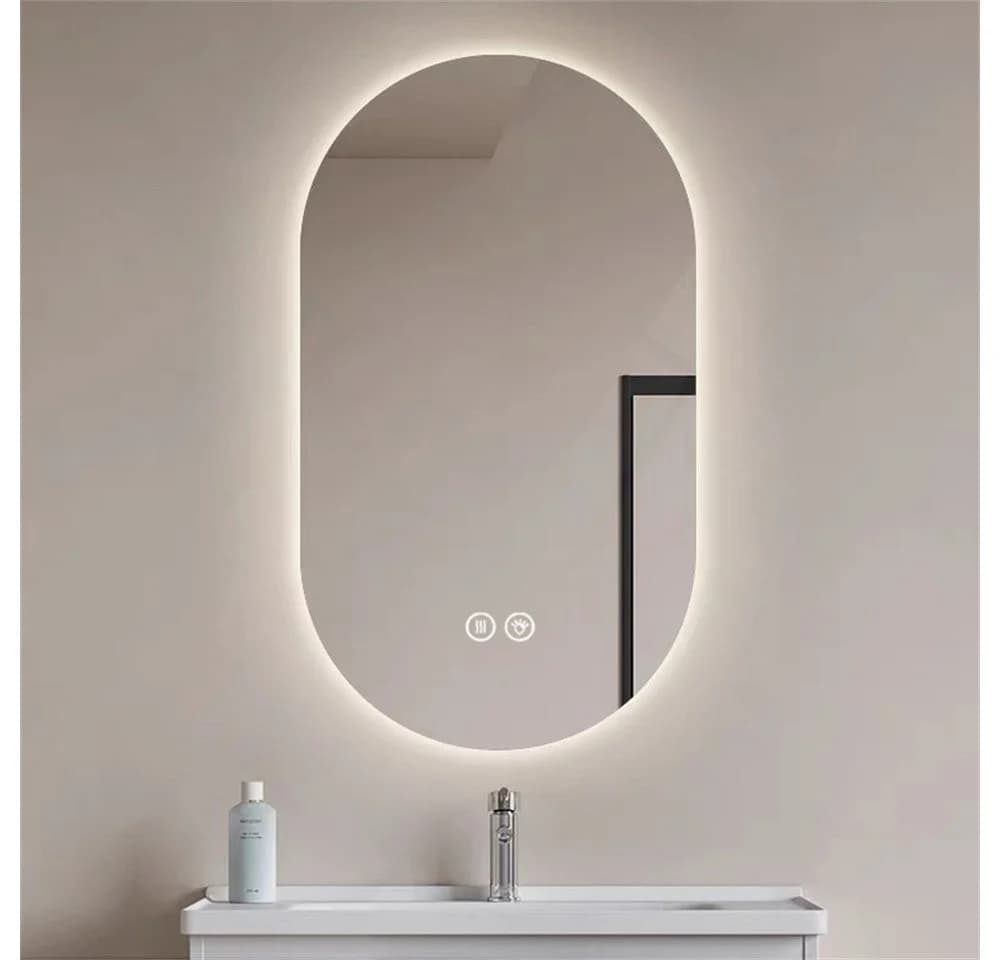 REDOM LED Badspiegel mit Touch-Steuerung und Anti-Beschlag Silber - Bild 5