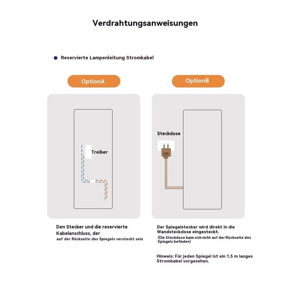 REDOM LED Standspiegel Schwarz/Silber mit 3-Farb-Dimmung - Bild 5