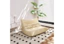 REDOM Lazy Sofa 2-Sitzer Beige Teddyfleece Ergonomisch Bild 5