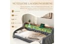 REDOM Schlafsofa mit Ausziehbett, LED-Licht und USB-C Grau Bild 5