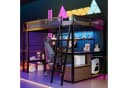REDOM Hochbett Metall-Gaming mit LED-Beleuchtung & Schreibtisch Bild 3