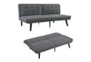 REDOM Schlafsofa mit verstellbarer Rückenlehne Braun Bild 1