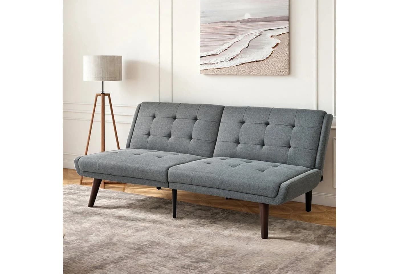 REDOM Schlafsofa mit verstellbarer Rückenlehne Braun - Bild 2