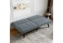 REDOM Schlafsofa mit verstellbarer Rückenlehne Braun Bild 3