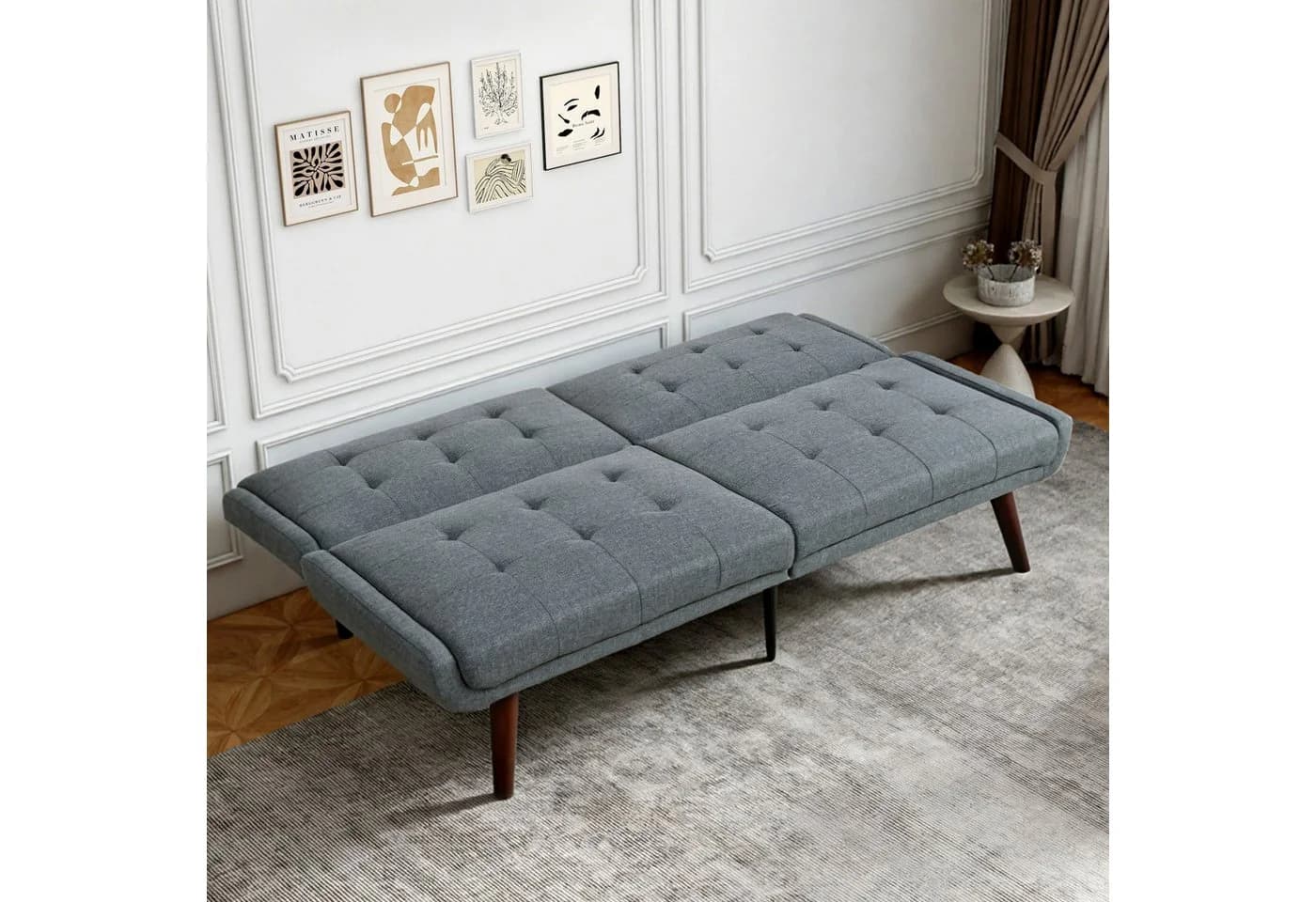 REDOM Schlafsofa mit verstellbarer Rückenlehne Braun - Bild 3