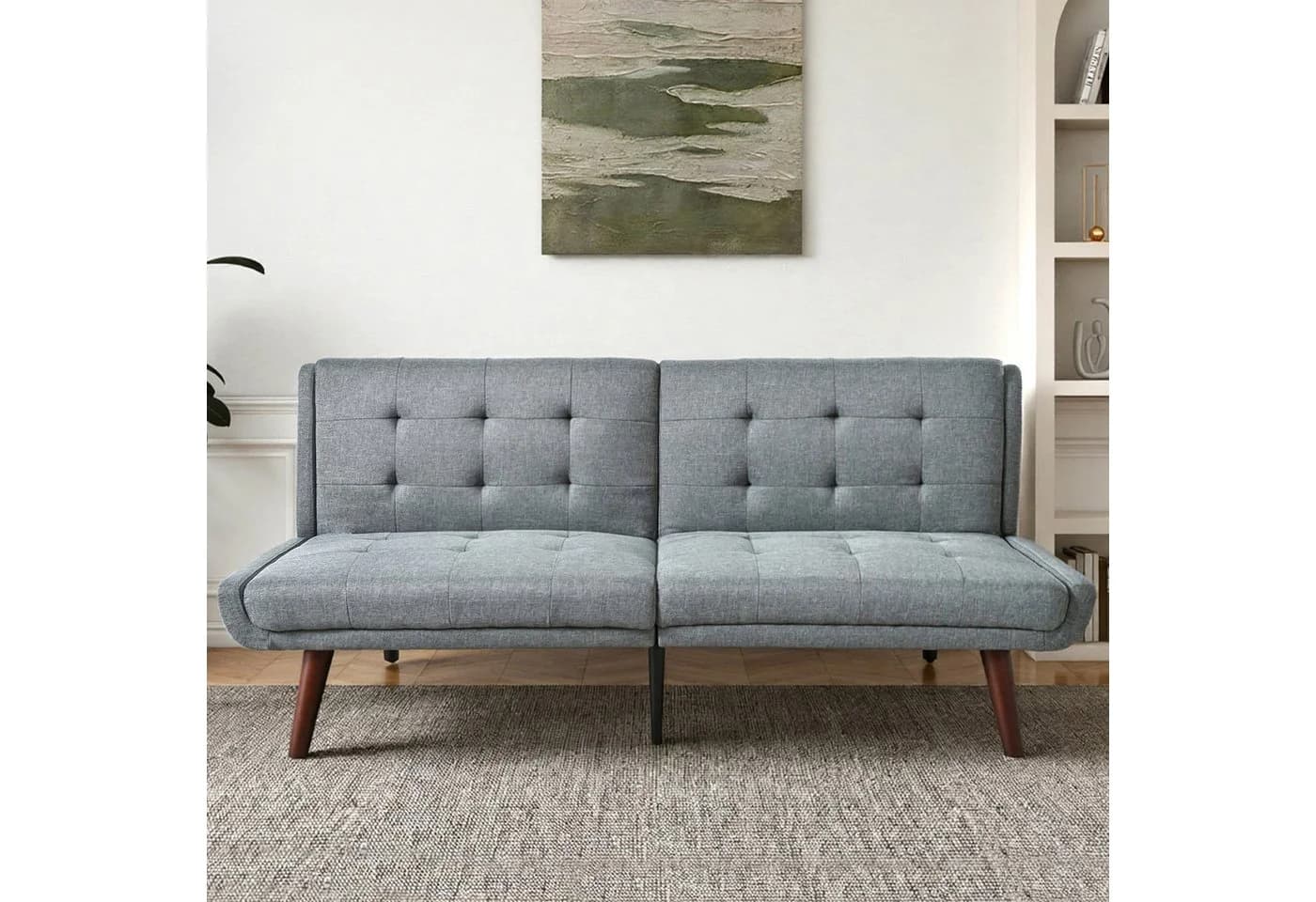 REDOM Schlafsofa mit verstellbarer Rückenlehne Braun - Bild 4