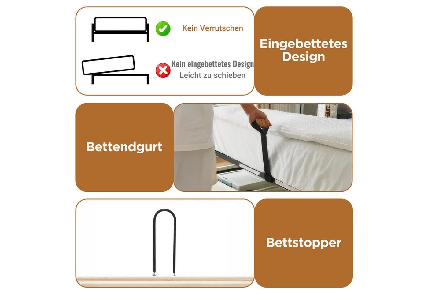REDOM Polsterbett Stauraumbett mit LED-Beleuchtung und USB-Anschlüssen Grau - Bild 3
