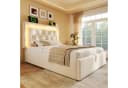 REDOM Polsterbett Beige mit LED, USB-C & Bettkasten Bild 4
