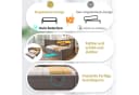 REDOM Polsterbett Flexibles Ausziehbett mit integrierter Ladestation Grau Bild 4