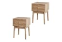 REDOM Nachttisch Kommode, 2er Set, Oak, 40x40x55 cm Bild 1
