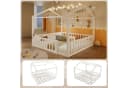 REDOM Kinderbett Holzbett Funktionsbett mit LED & Sicherheitsgitter 90x190cm/180x190cm Bild 5