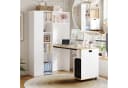 REDOM Eckschreibtisch Schreibtisch und Regal mit Steckdosen und USB-Anschluss Bild 2