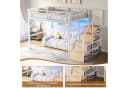 REDOM Hochbett Jugendbett mit LED-Lichtleiste Bild 5