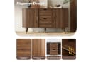 REDOM Sideboard 140x79,5x40 cm Vertikale Maserung Bild 4