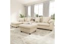 REDOM Wohnlandschaft Beige mit Konsole, Bluetooth & USB Bild 1
