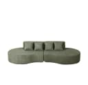 REDOM Modulares Schaumsofa Grün Chenille Bezug Bild 1