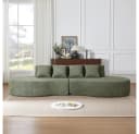 REDOM Modulares Schaumsofa Grün Chenille Bezug Bild 3