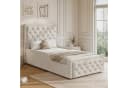 REDOM Polsterbett Beige Samt mit Bettkasten Bild 2