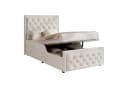 REDOM Polsterbett Beige Samt mit Bettkasten Bild 4