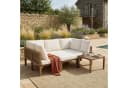REDOM Gartenlounge-Set 7-tlg. Beige & Holzoptik Modular Bild 2
