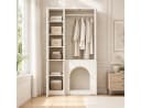 REDOM Kleiderschrank Moderner Hochschrank Weiß mit Kinder-Spielezone Bild 3