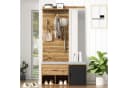 HAUSS SPOLE Garderoben-Set mit Spiegel, Schuhbank mit Polster, Schuhschrank, Regal, Kleiderhaken Bild 4