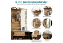 HAUSS SPOLE Garderoben-Set mit Spiegel, Schuhbank mit Polster, Schuhschrank, Regal, Kleiderhaken Bild 5