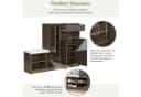 HAUSS SPOLE Schuhschrank Grau mit gepolstertem Sitz und verstellbaren Regalen Bild 3
