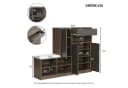 HAUSS SPOLE Schuhschrank Grau mit gepolstertem Sitz und verstellbaren Regalen Bild 4