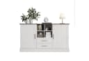 HAUSS SPOLE Sideboard 140 cm Weiß/Braun mit Soft-Close Bild 2