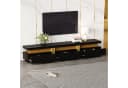 HAUSS SPOLE Lowboard Schwarz 3 Schubladen TV-Board 200 cm Bild 4