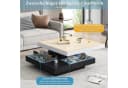 HAUSS SPOLE Couchtisch 360° drehbar Schwarz/Weiß Hochglanz Bild 5