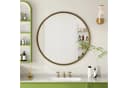 HAUSS SPOLE Runder Wandspiegel 80cm Bronze Metallrahmen Bild 1