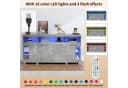 HAUSS SPOLE Sideboard Hochglanz mit LED-Licht Grau Bild 5
