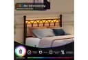 HAUSS SPOLE Metallbett 120x200 Schwarz/Weiß mit USB & LED Bild 4