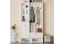 HAUSS SPOLE Garderoben-Set mit Schuhbank, 100 cm breit, 8 Haken, Kippschutz Bild 1