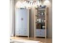 HAUSS SPOLE Kleiderschrank Kinderkleiderschrank mit 4 Ebenen Standregal Blau Bild 3