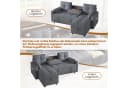 HAUSS SPOLE Schlafsofa mit Schlaffunktion Modernes L-Sofa mit Stauraum Ecksofa Bild 4