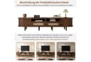 HAUSS SPOLE TV-Schrank Walnuss mit Schiebetür und Rattan-Schubladen Bild 4