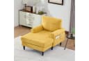 HAUSS SPOLE Relaxsessel Chenille-Liegestuhl Senfgelb Bild 3