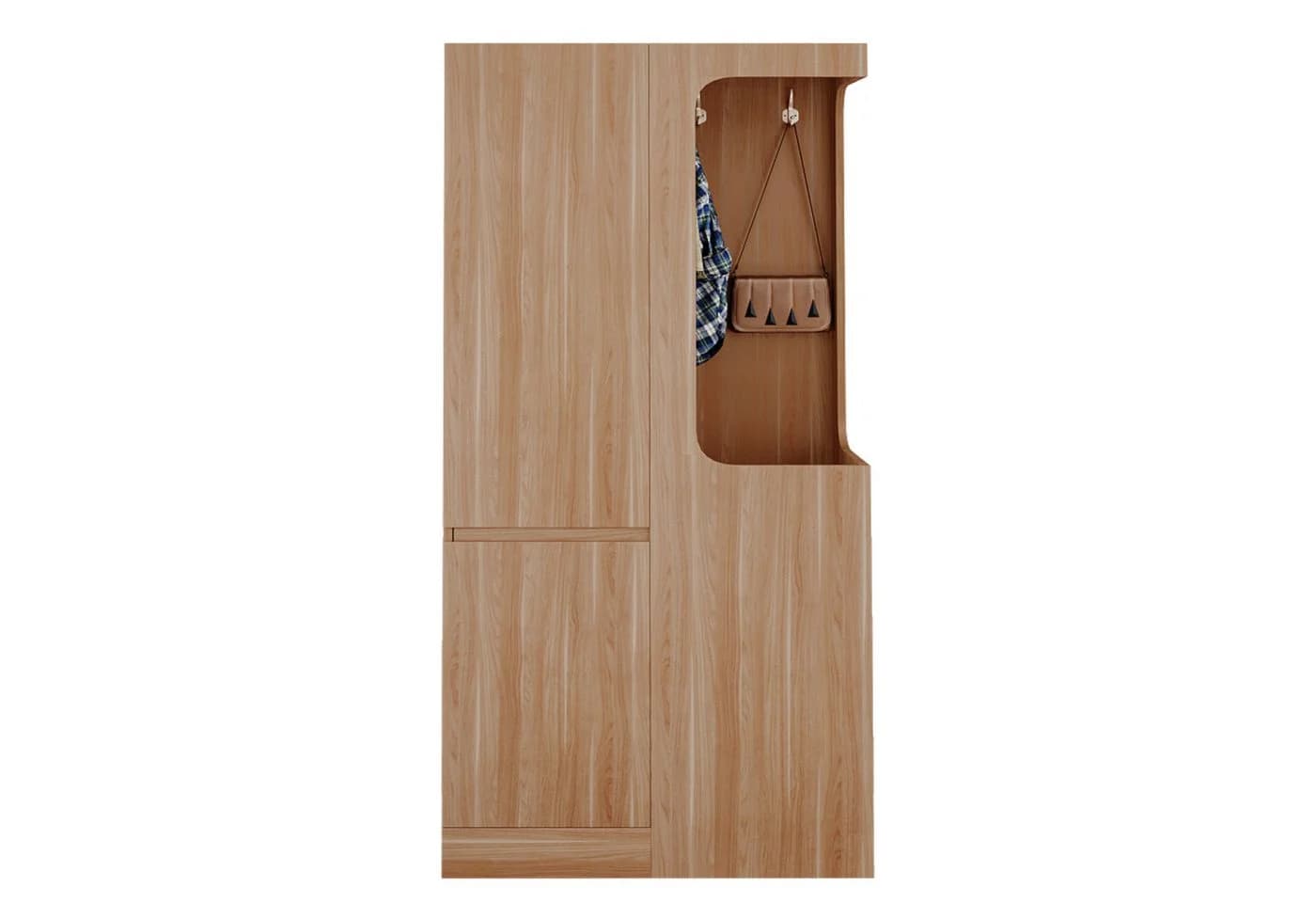 HAUSS SPOLE Kleiderschrank mit 4 Schubladen und Hängefach Weiß - Bild 4