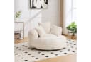 HAUSS SPOLE Schlafsofa Sitzsack Beige Extrabreit mit 3 Kissen Bild 1