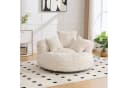 HAUSS SPOLE Schlafsofa Sitzsack Beige Extrabreit mit 3 Kissen Bild 2